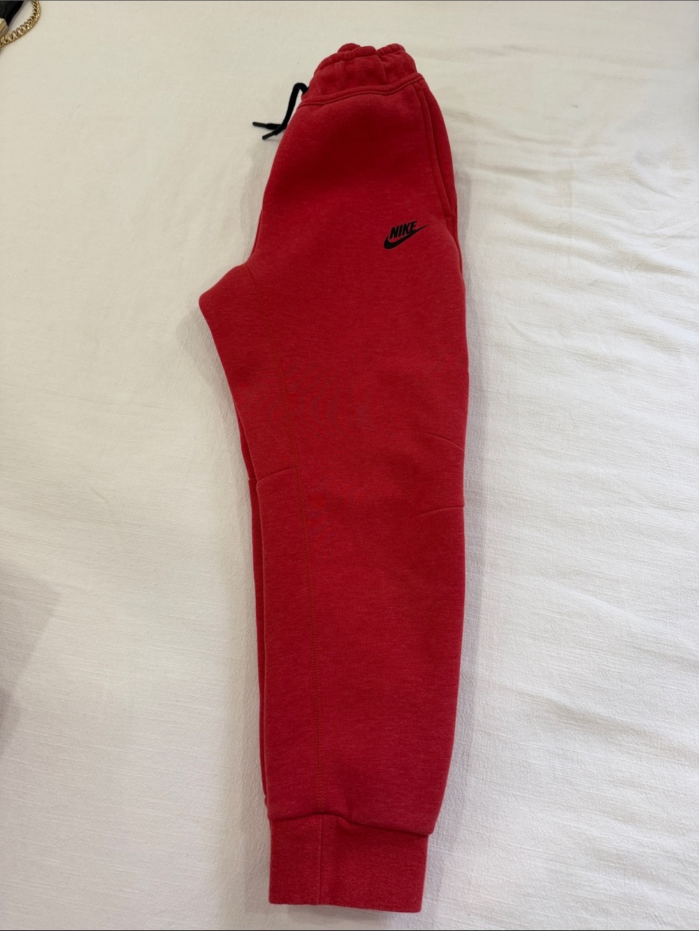 Nike Big Kids Red Tech Fleece Jogger Sweatpants